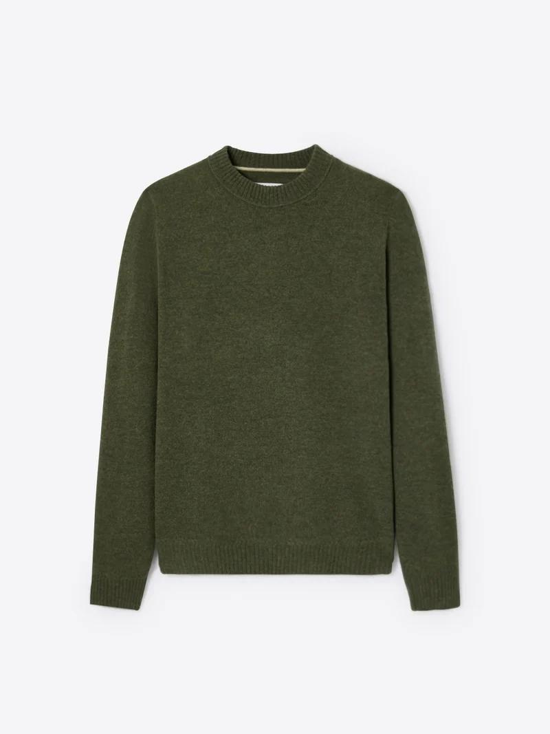 Pull col rond en laine responsable