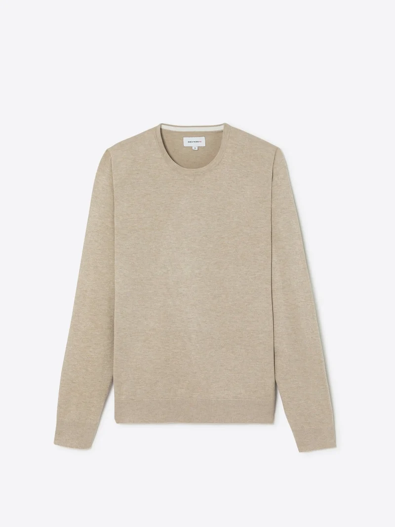 Pull à col rond 100% viscose certifiée