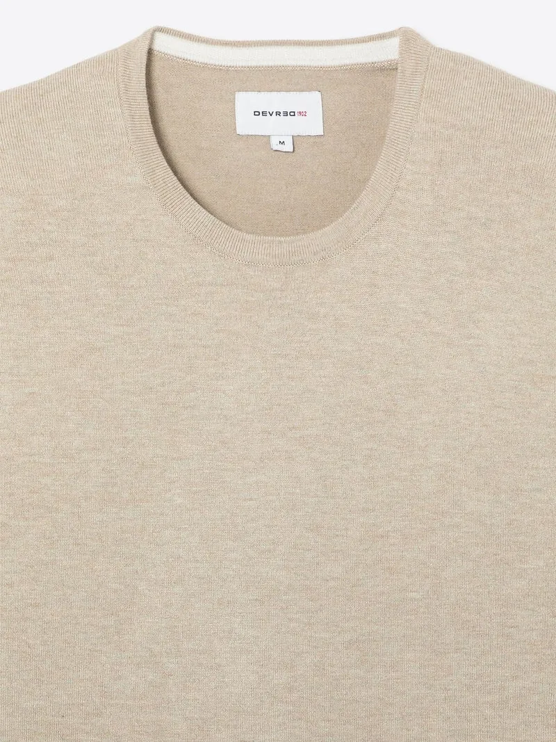 Pull à col rond 100% viscose certifiée