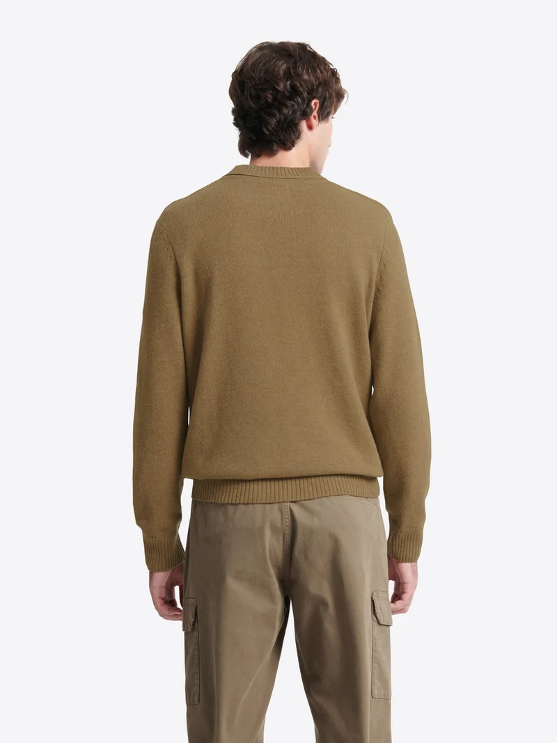 Pull col rond en laine responsable