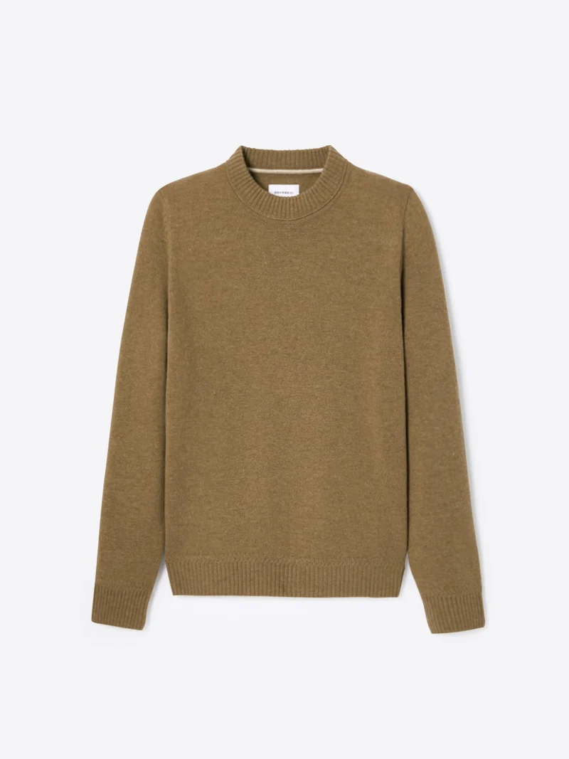 Pull col rond en laine responsable