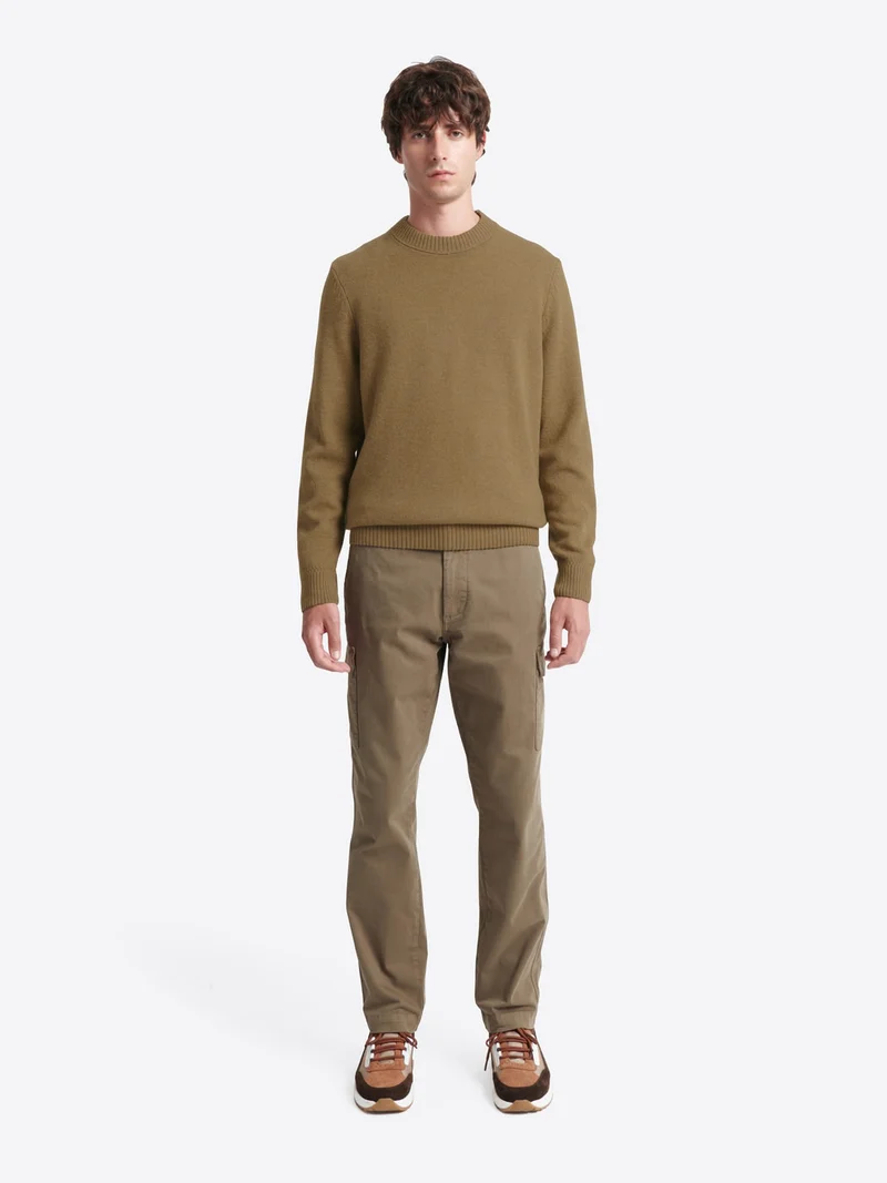 Pull col rond en laine responsable