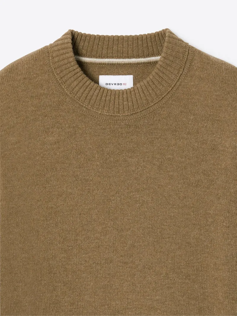 Pull col rond en laine responsable
