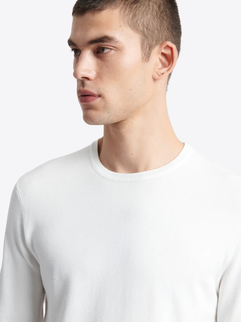 Pull à col rond 100% viscose certifiée