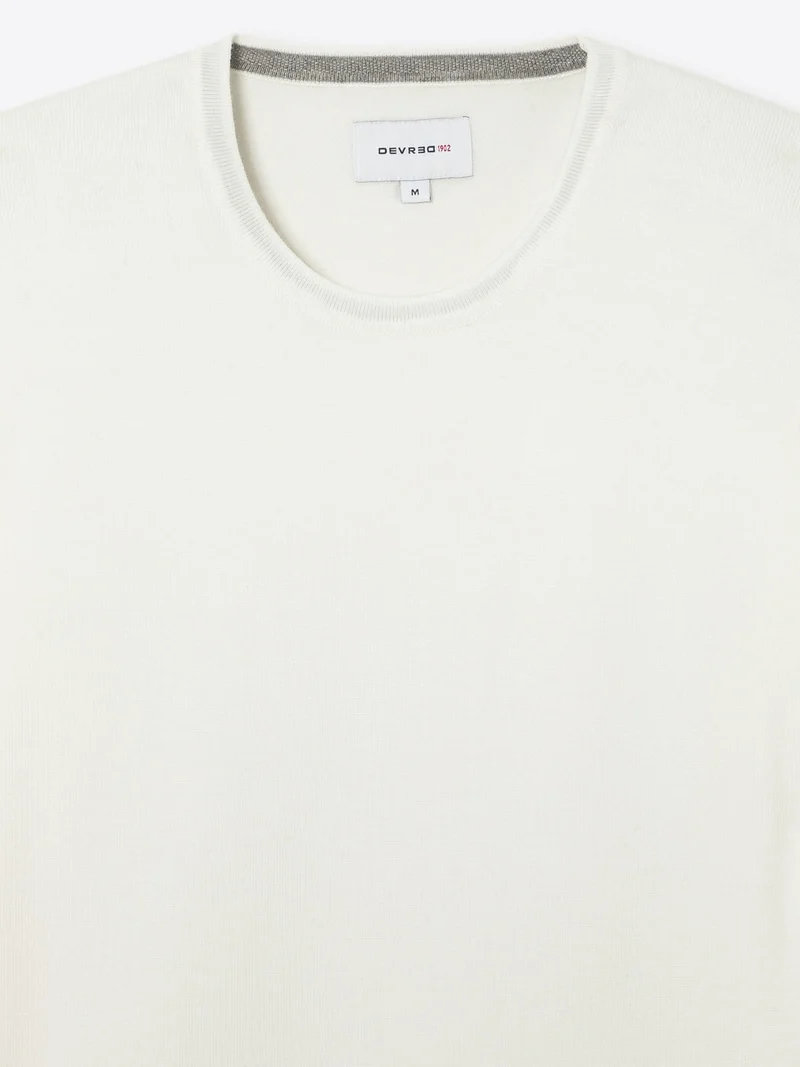 Pull à col rond 100% viscose certifiée
