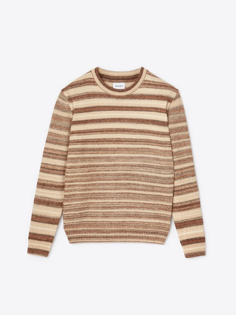Pull col rond en coton mélangé