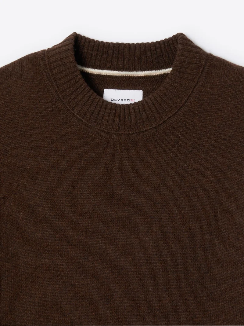 Pull col rond en laine responsable