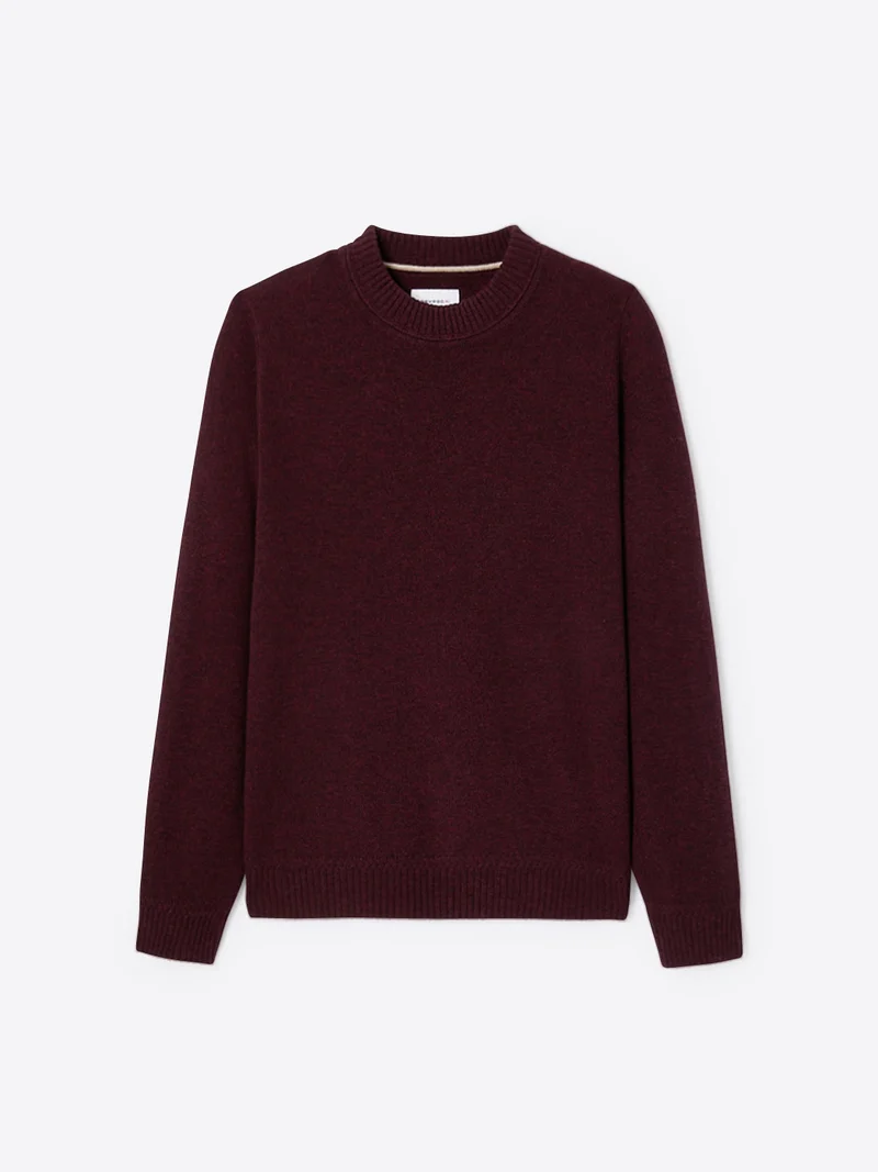Pull col rond en laine responsable