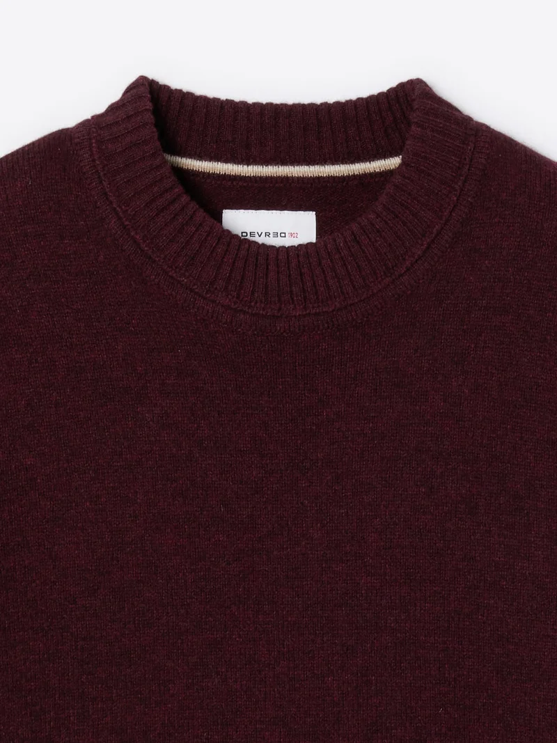 Pull col rond en laine responsable