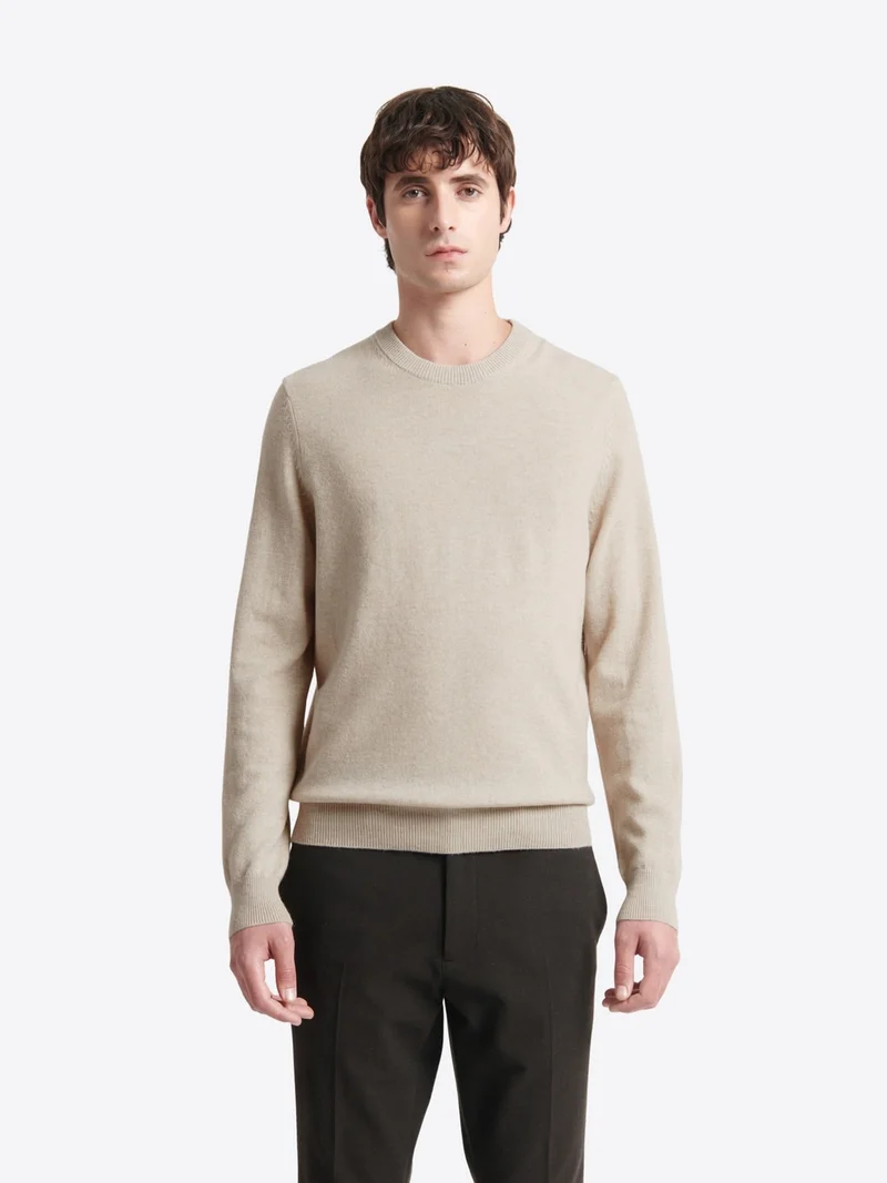 Pull col rond en cachemire