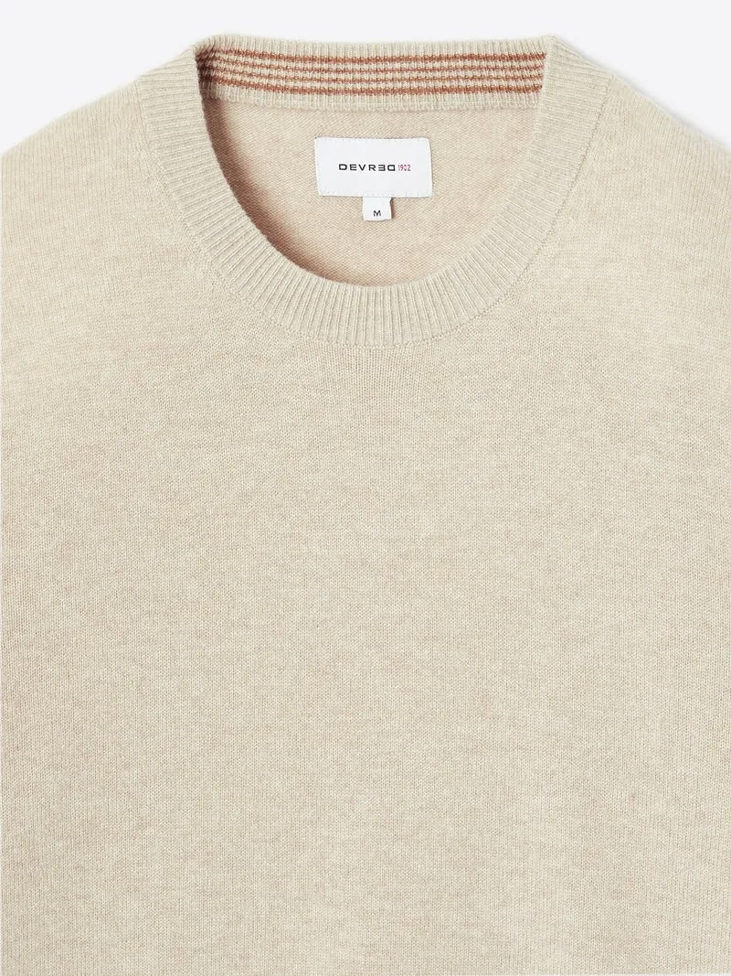 Pull col rond en cachemire
