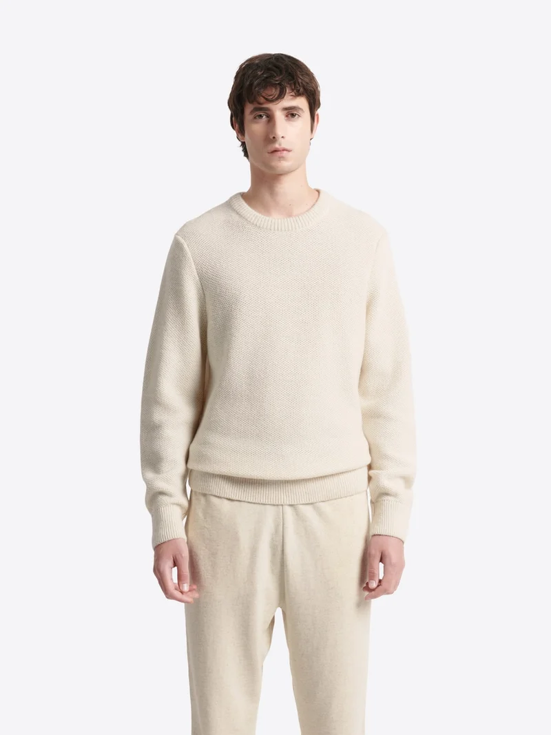 Pull col rond en coton