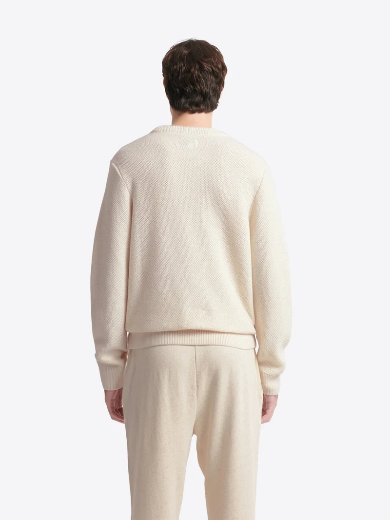 Pull col rond en coton