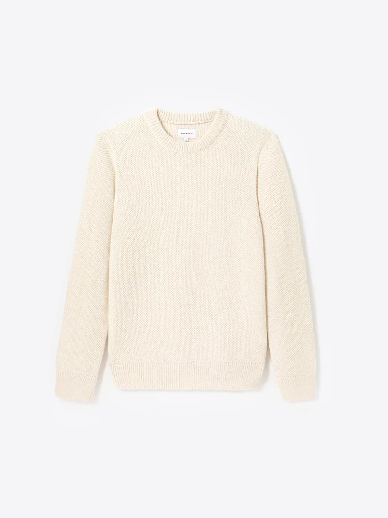 Pull col rond en coton
