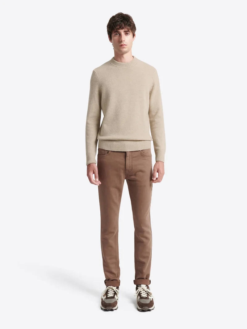 Pull col rond en laine responsable