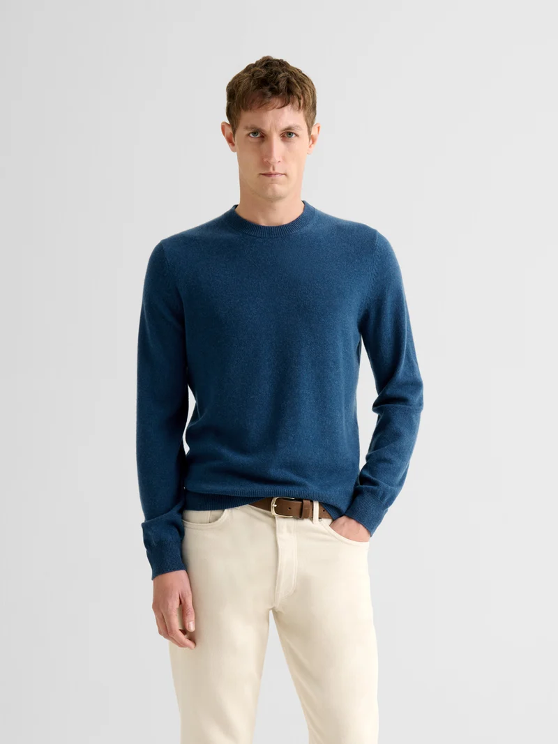 Pull col rond en cachemire