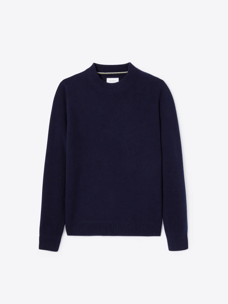 Pull col rond en laine responsable