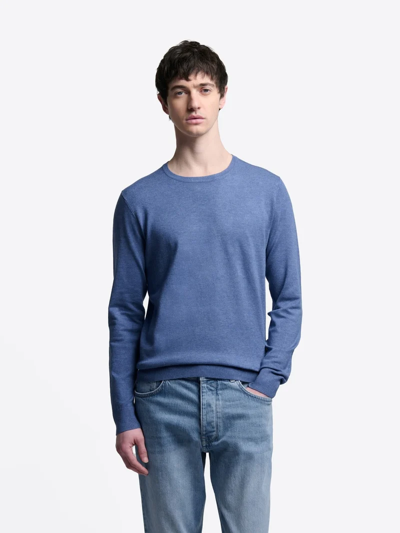Pull col rond en viscose certifiée
