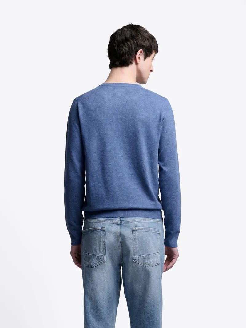 Pull col rond en viscose certifiée