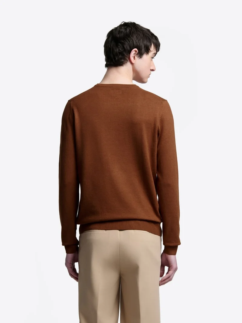 Pull col rond en viscose certifiée