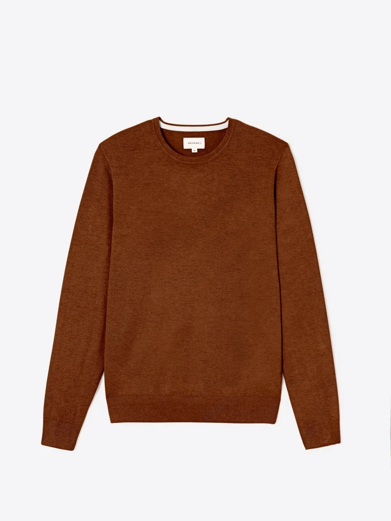 Pull col rond en viscose certifiée