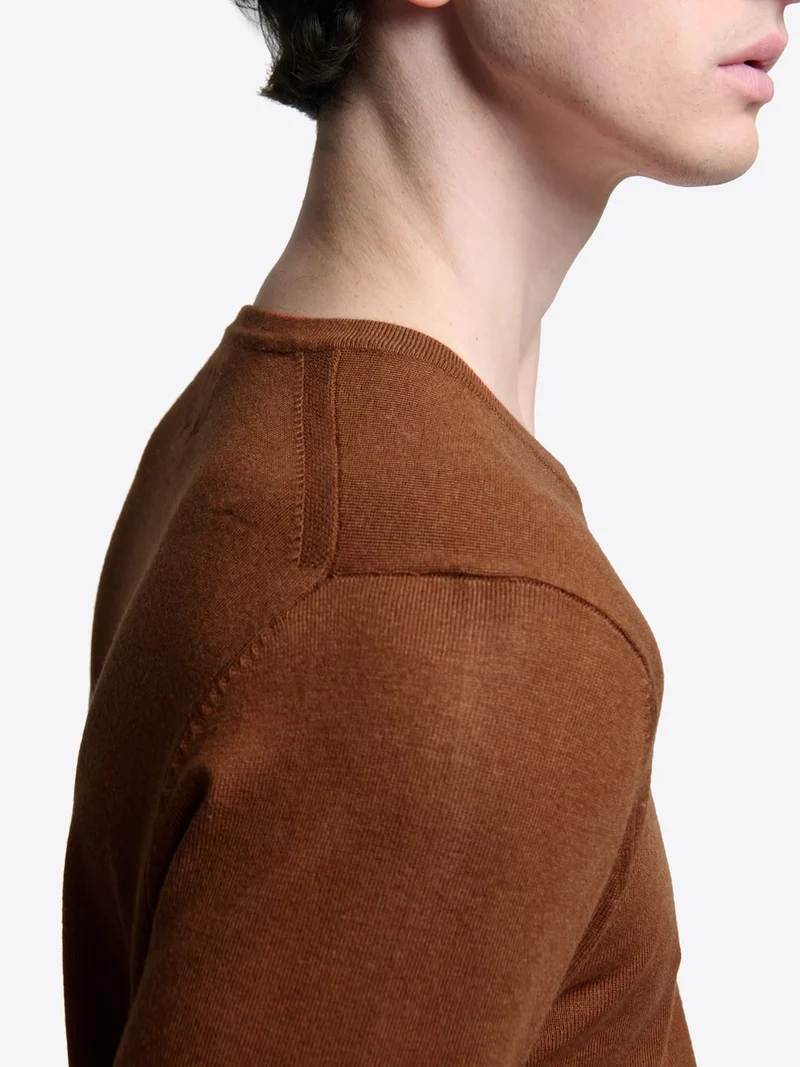 Pull col rond en viscose certifiée