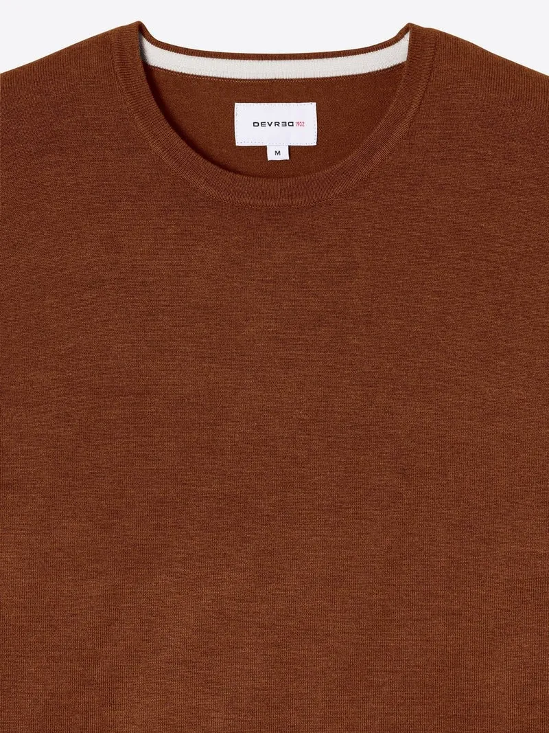 Pull col rond en viscose certifiée