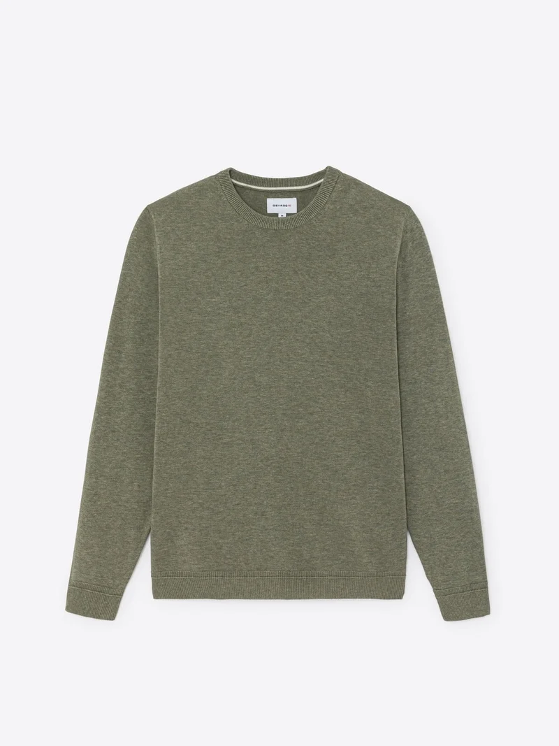 Pull col rond en coton bio