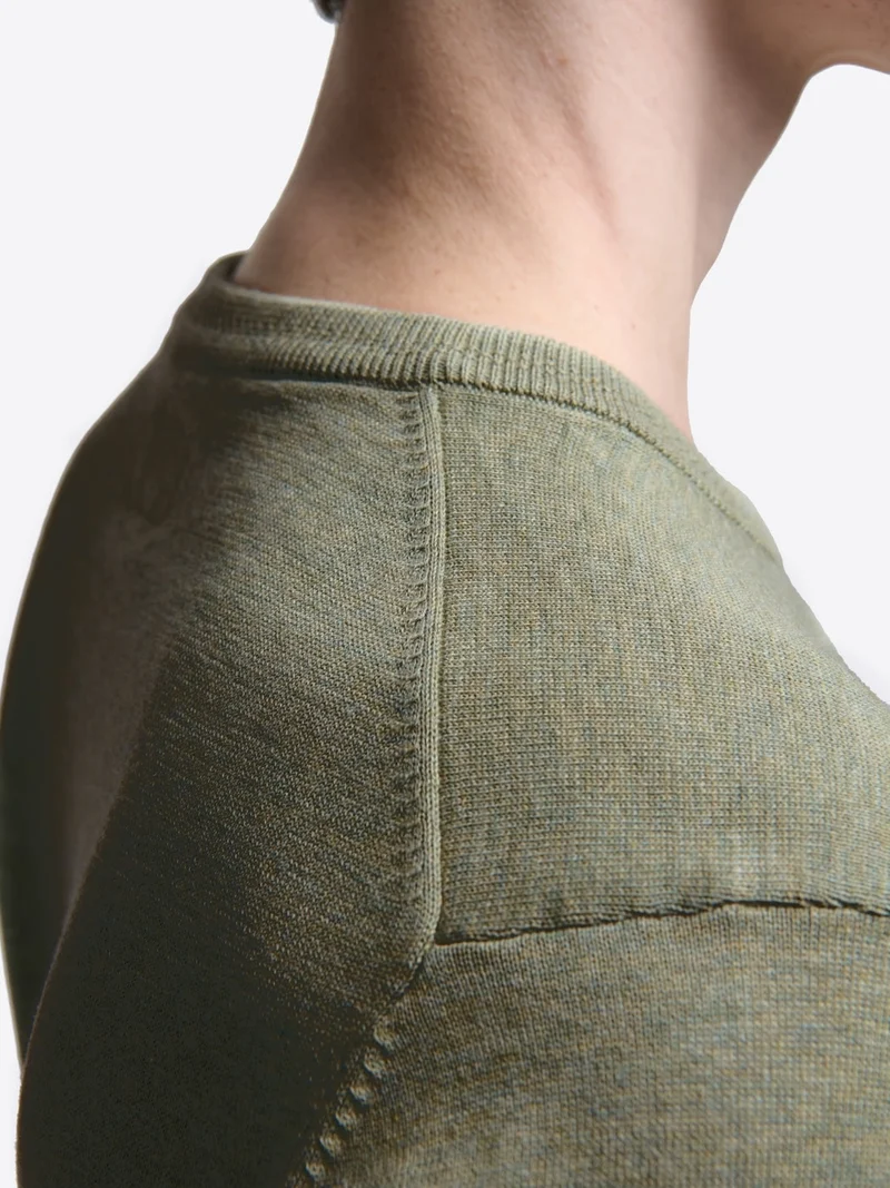 Pull col rond en coton bio