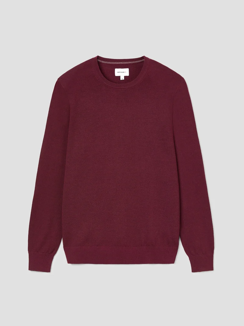 Pull col rond en laine Mérinos
