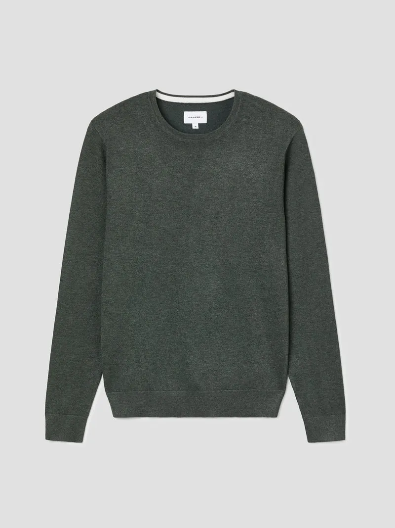 Pull col rond en jersey