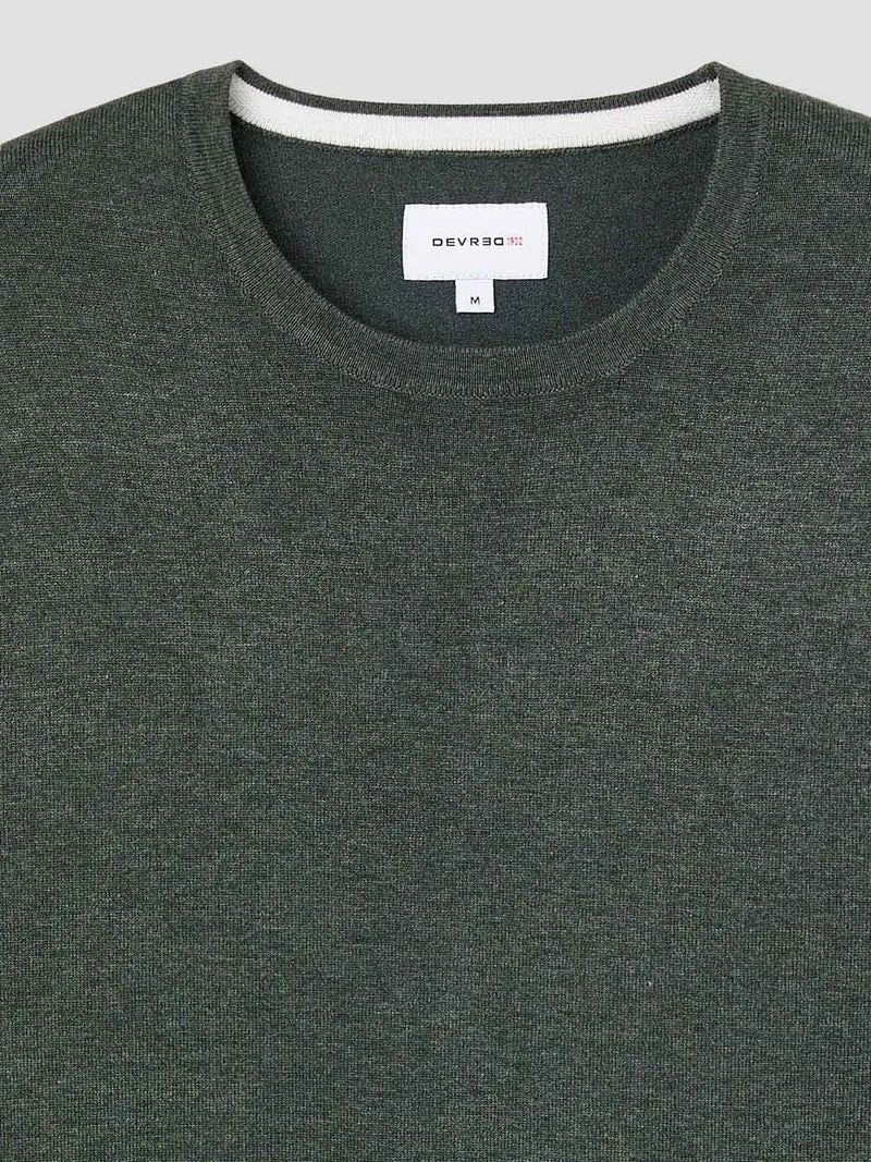 Pull col rond en jersey