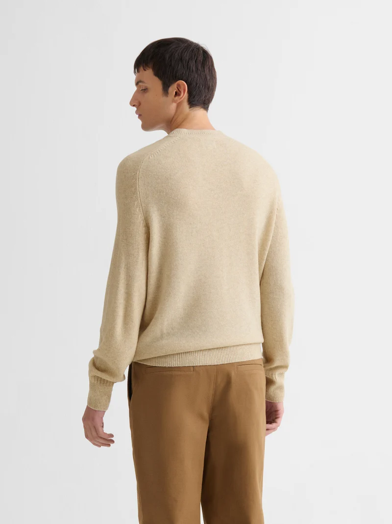 Pull col rond en laine mélangée