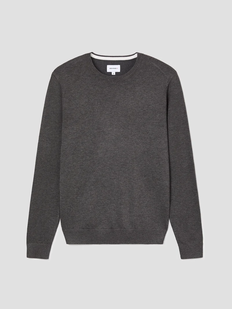 Pull col rond en jersey