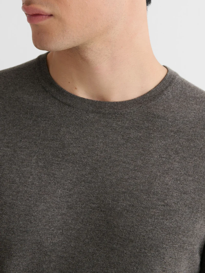 Pull col rond en jersey