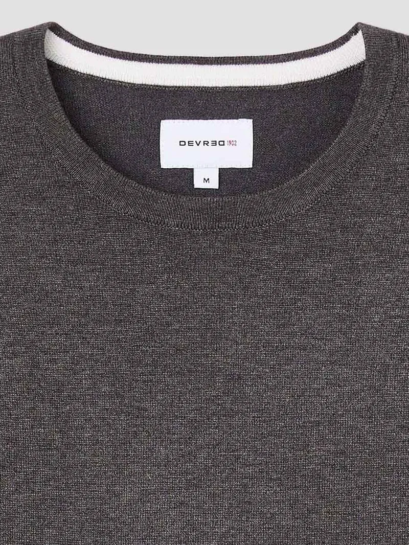 Pull col rond en jersey