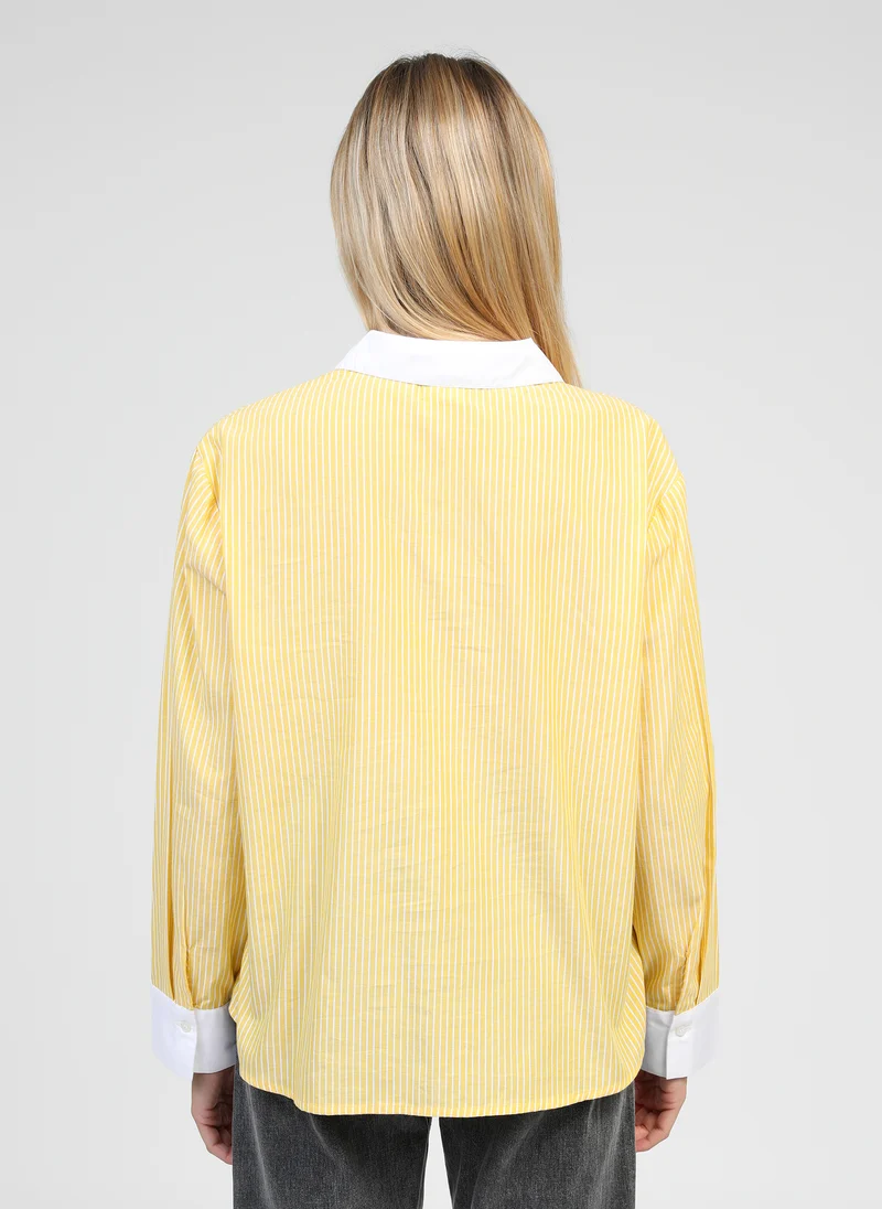 CHEMISE SYLANA jaune