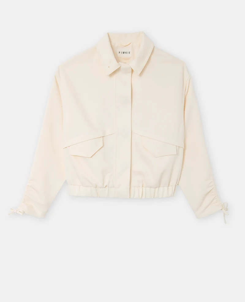 Veste légère en tissu texturé