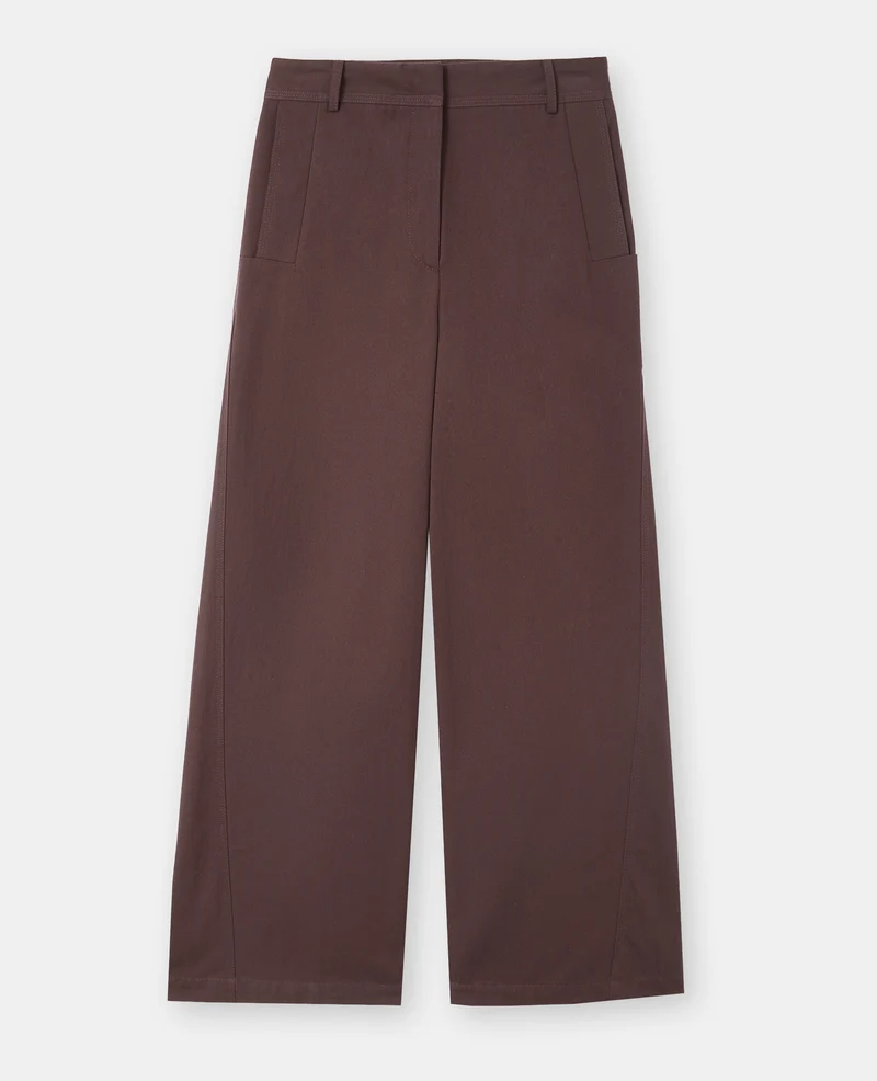 Pantalon barrel en toile