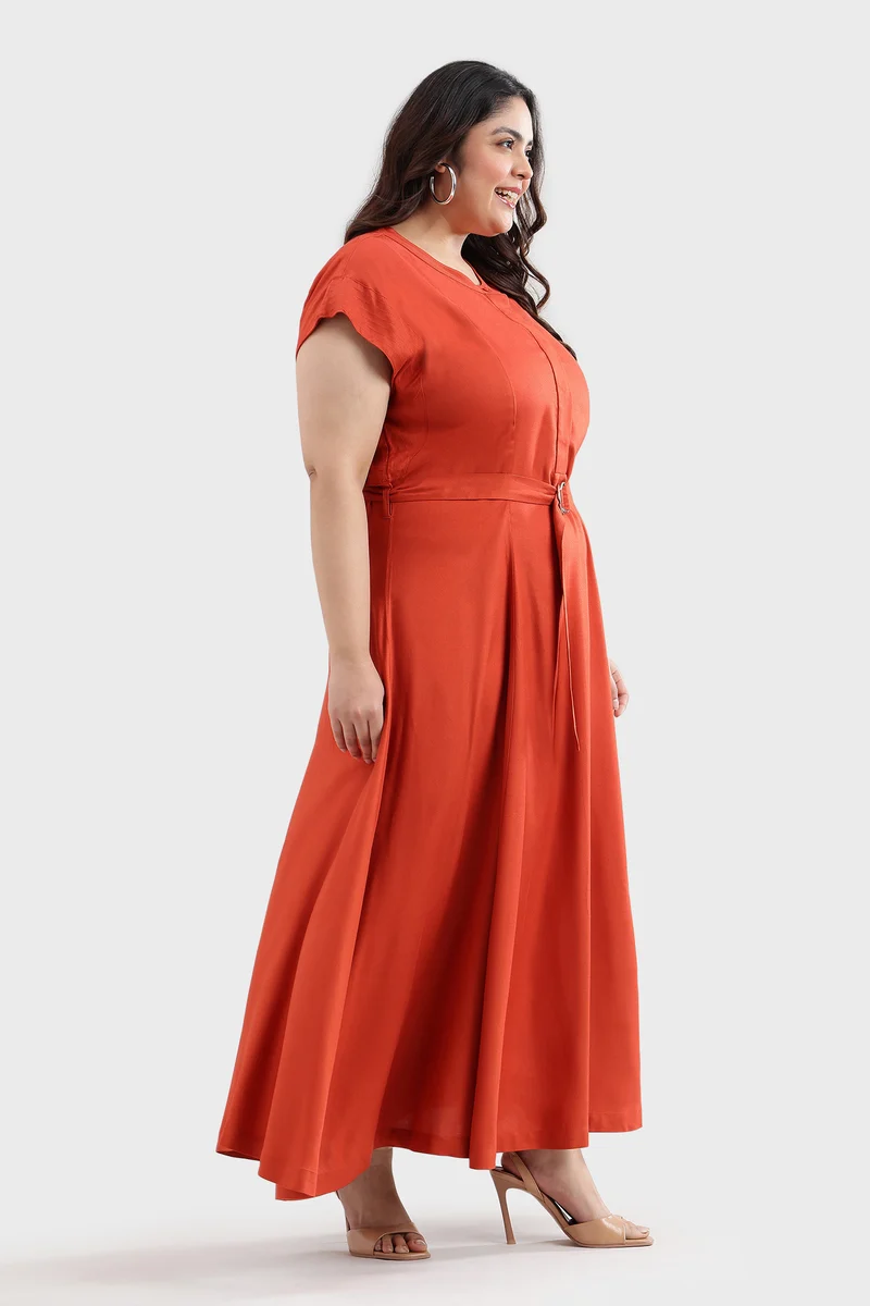 Bedna|Viscose Maxi Shirt Dress