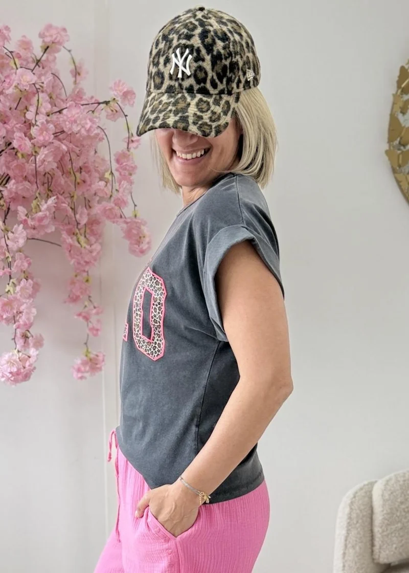 T shirt Ciao gris