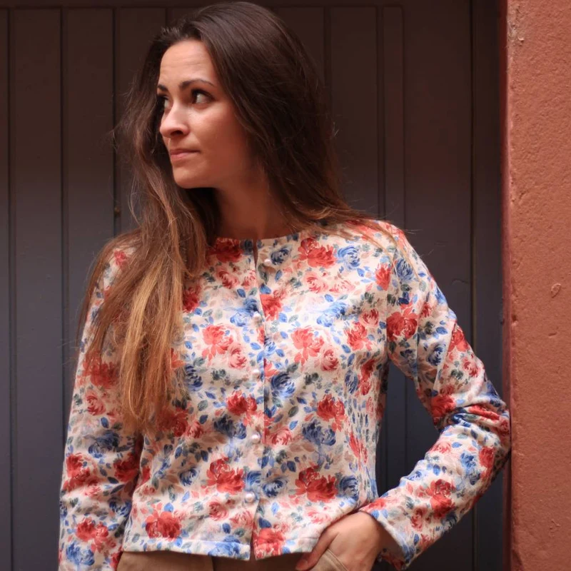 PATRON DE COUTURE PDF | Cardigan Isalys | Cha’Coud | BILINGUE (FR/EN)