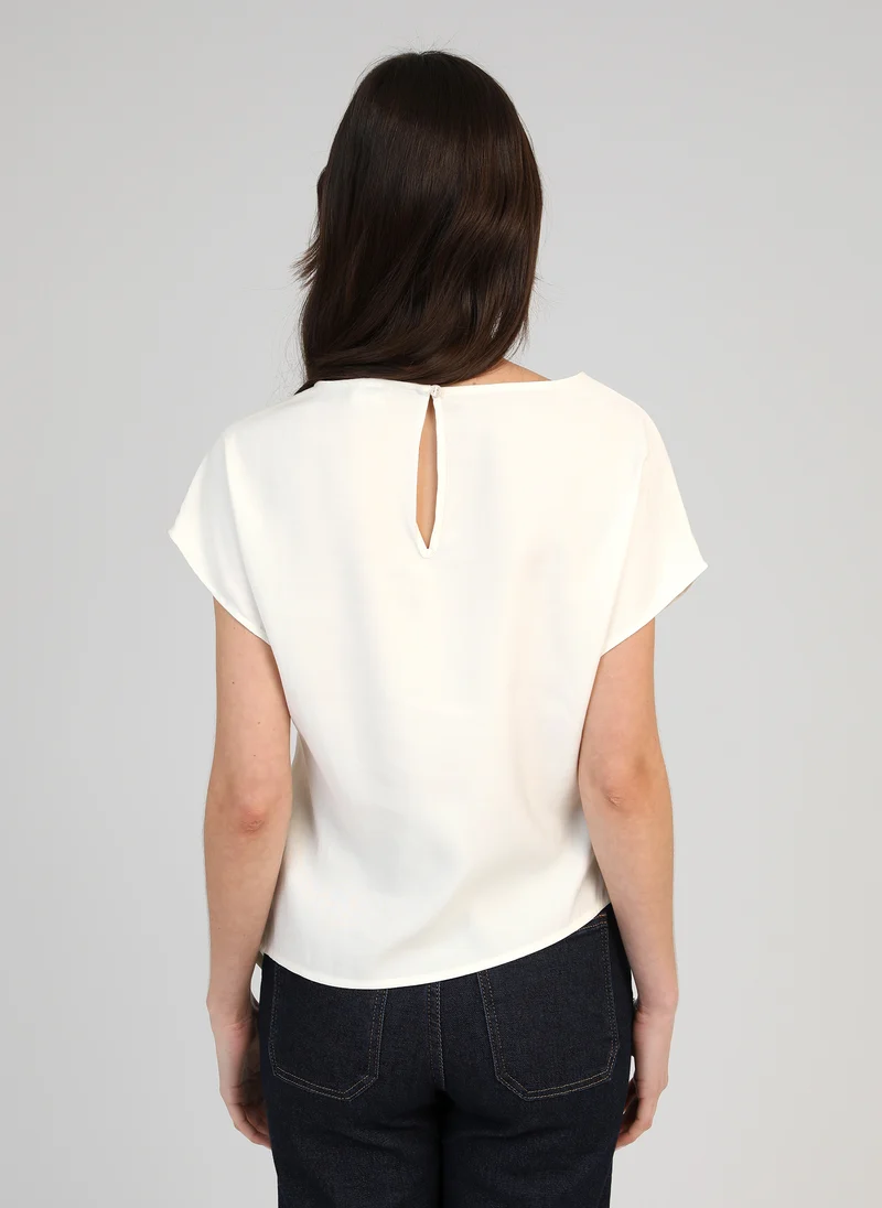 TOP KOLINA blanc casse