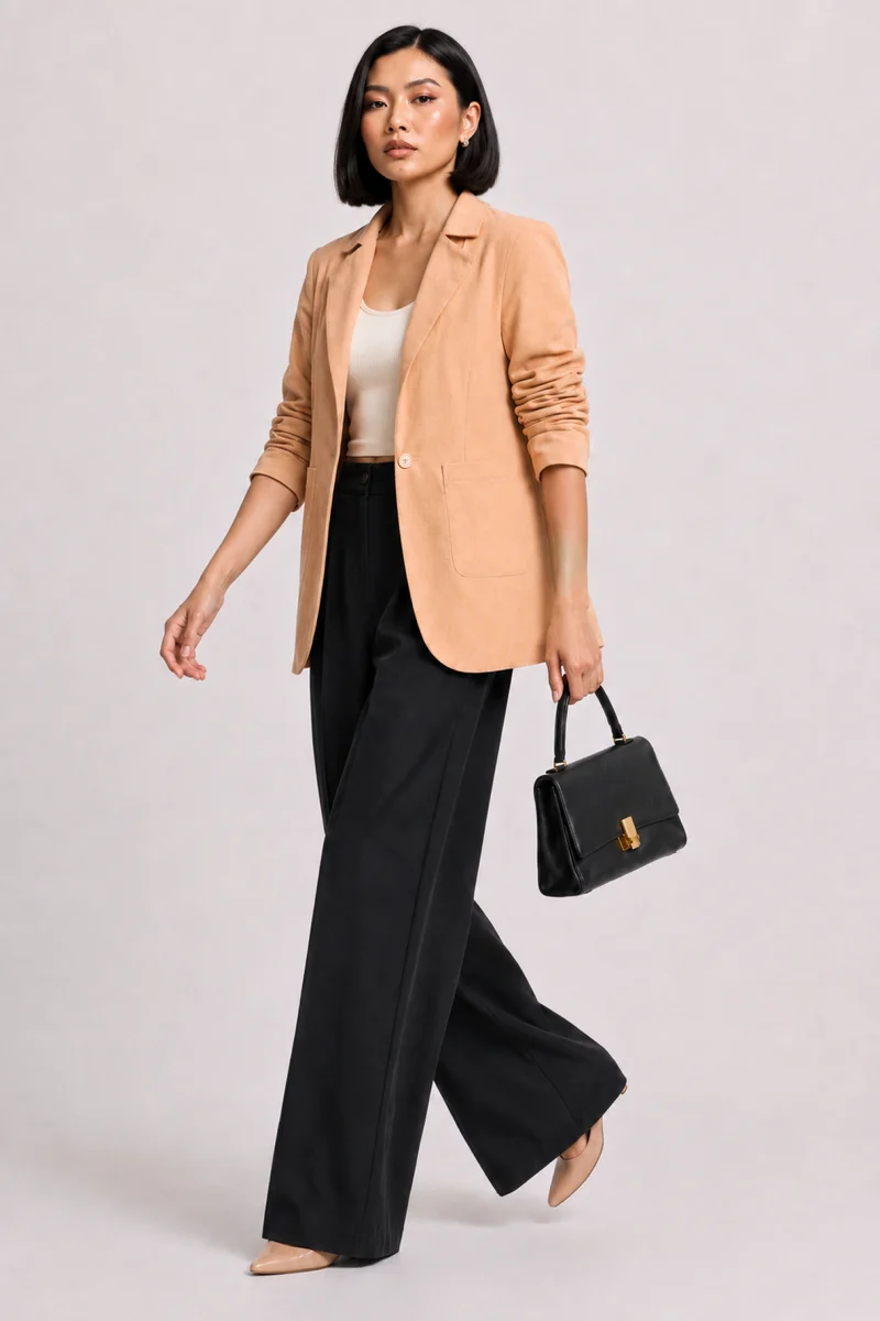 Tripti Blazer|100% Cotton Blazer Front Patch Pockets