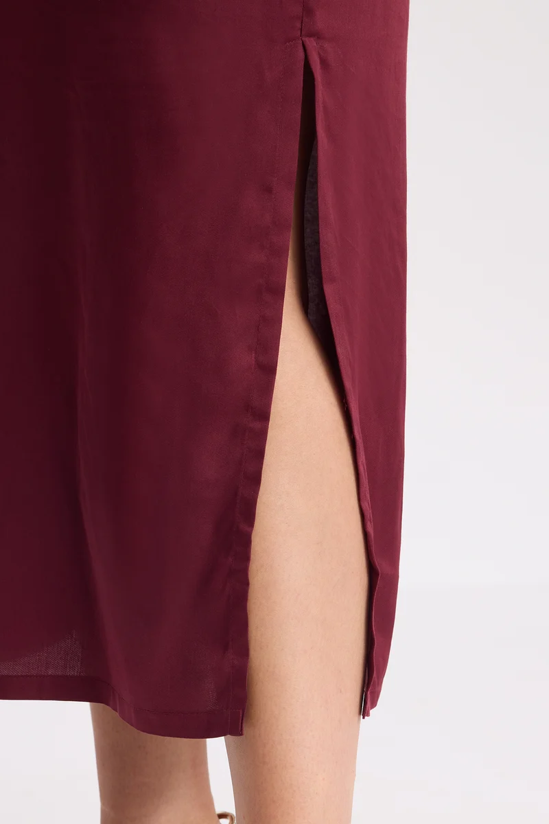 Emdla|100% Viscose One Shoulder Cowl Bodycon Dress