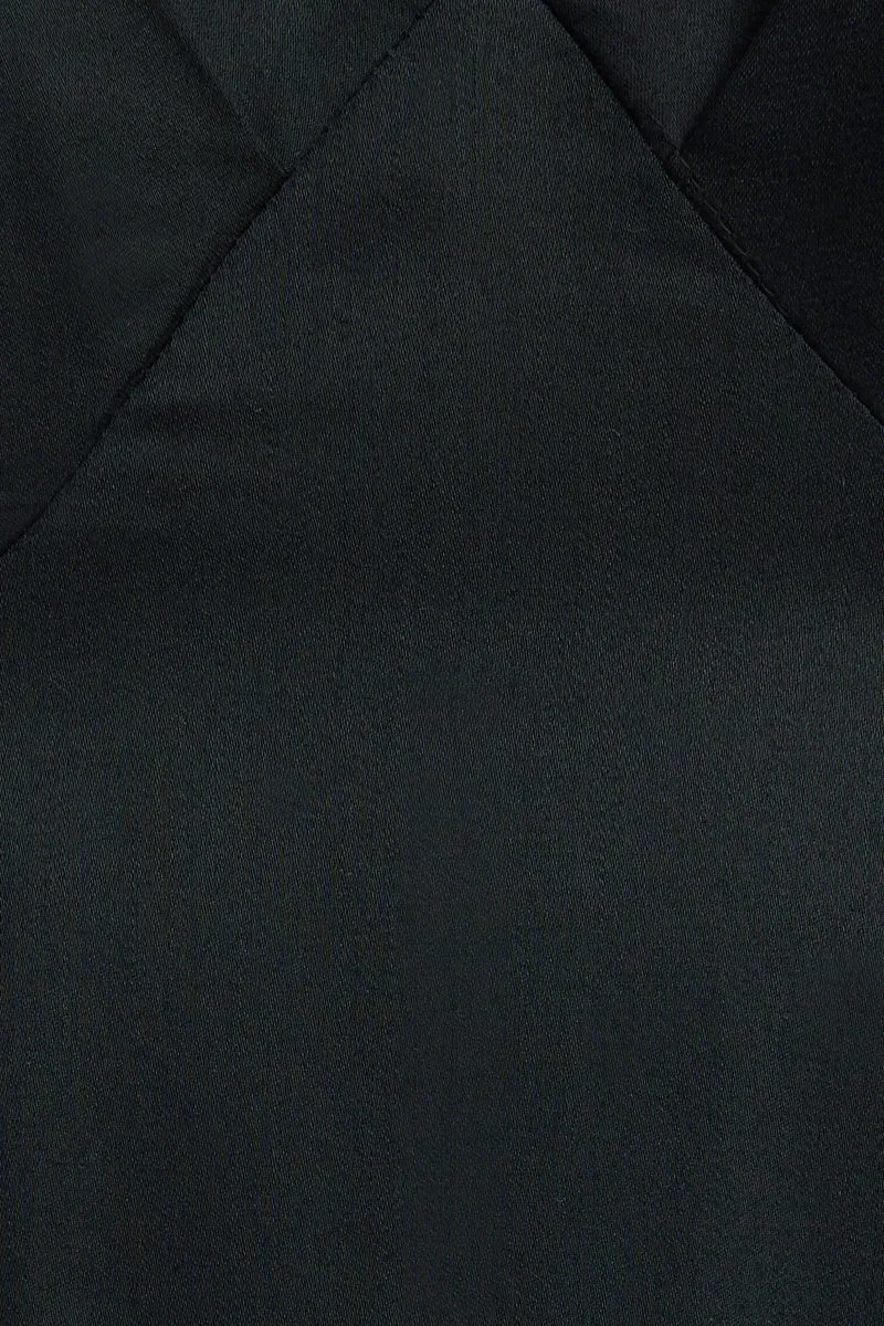 Topden|100% Viscose V-Neck Maxi Dress