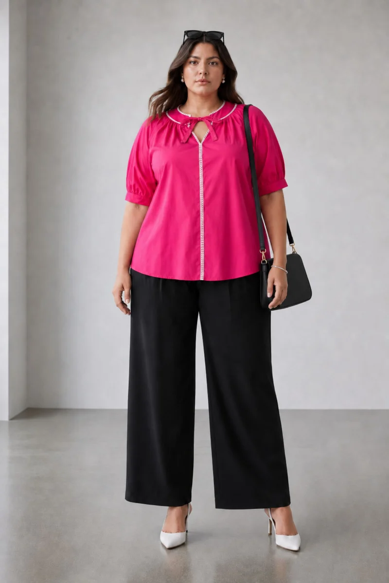 Zopa|Cotton Half Sleeves Tunic Top