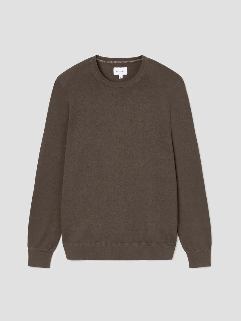 Pull col rond en jersey