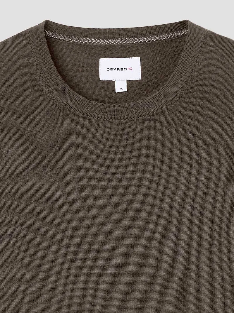 Pull col rond en jersey