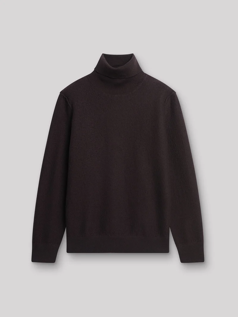 Pull col roulé